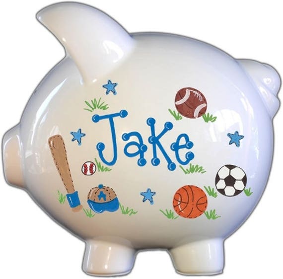personalized piggy banks for boy