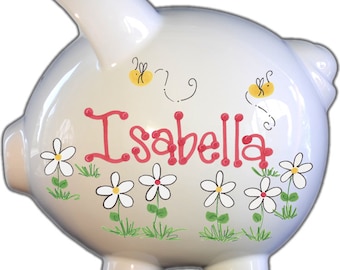 Handpainted Piggy Bank