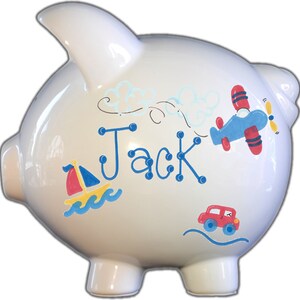 Piggy Bank for Boy, perfect for nursery and bedroom