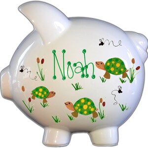 Kids personalized piggy bank, 65 designs to choose from, piggy bank for boys and girls