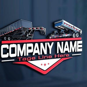 Dumpster logo, Dump trailer rental logo, Dump trailer rental logo, Dump logo, hauling logo, Junk removal