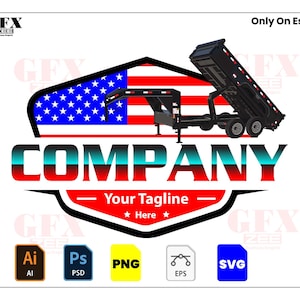Junk Removal Logo Design: Hauling & Dumpster Service (Vector Files Included)