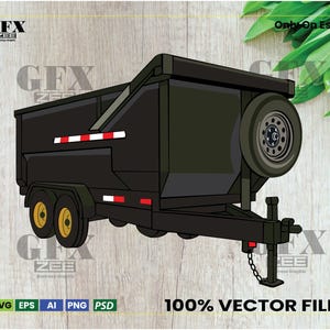 Dumpster logo design,  Junk removal and Hauling logo design,  Dump logo, Dump trailer rental logo design