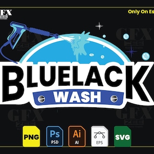 Pressure Washing Logo Design: Power Wash, Cleaning Services (Vector Files Included)