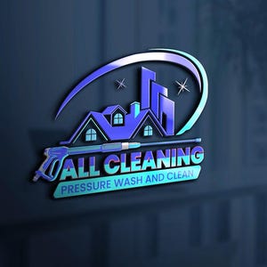 Pressure Washing Logo Design: Vector Format (Digital Download)