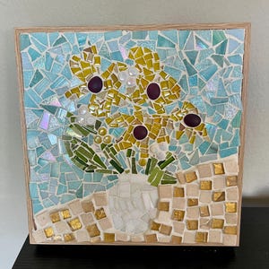 24x24 Made-to-Order Custom Mosaic Art in Wooden Frame | Abstract Mosaic Art | Custom Mosaics | Handmaid Mosaics | Personalised Gift