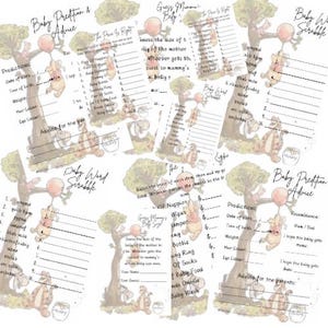 Winnie the Pooh baby shower games