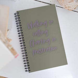 Christelijk notitieboek voor verpleegkundigen – "Al wandelend, gefrustreerd in kaart brengen" | Op geloof gebaseerd IC-journaal | Cadeau voor verpleegschool