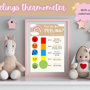 Printable Feeling Thermometer: Understand & Label Emotions!