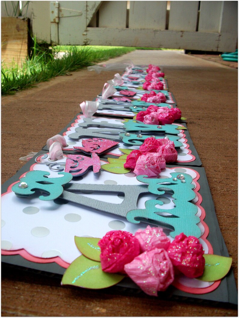 Handmade Banner Custom Made GO GREEN Name Banner Happy Etsy