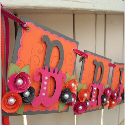 Handmade Banner Custom Made GO GREEN Name Banner Happy Etsy