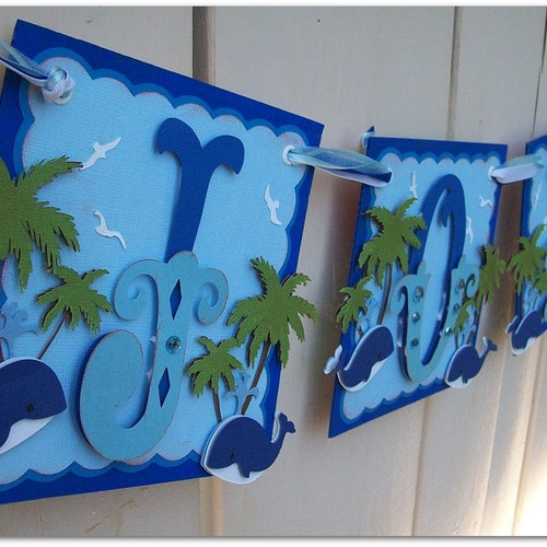 Handmade Banner Custom Made GO GREEN Name Banner Happy Etsy