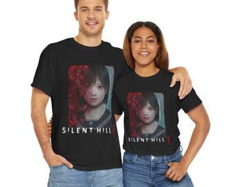 サイレントヒル f Tシャツ：ユニセックス ヘビーコットン ホラーゲーム