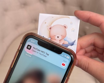 Imán fotográfico NFC personalizado / Toca para reproducir música / vídeo / Regalo para ella / Imán fotográfico personalizado