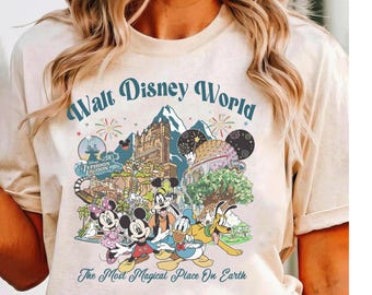 Disney World Comfort Colors Shirt, Mickey And Friends Shirt, Magic Kingdom Tee, Epcot 1982 Tee, Mickey Balloon Shirt, Disney Vacation