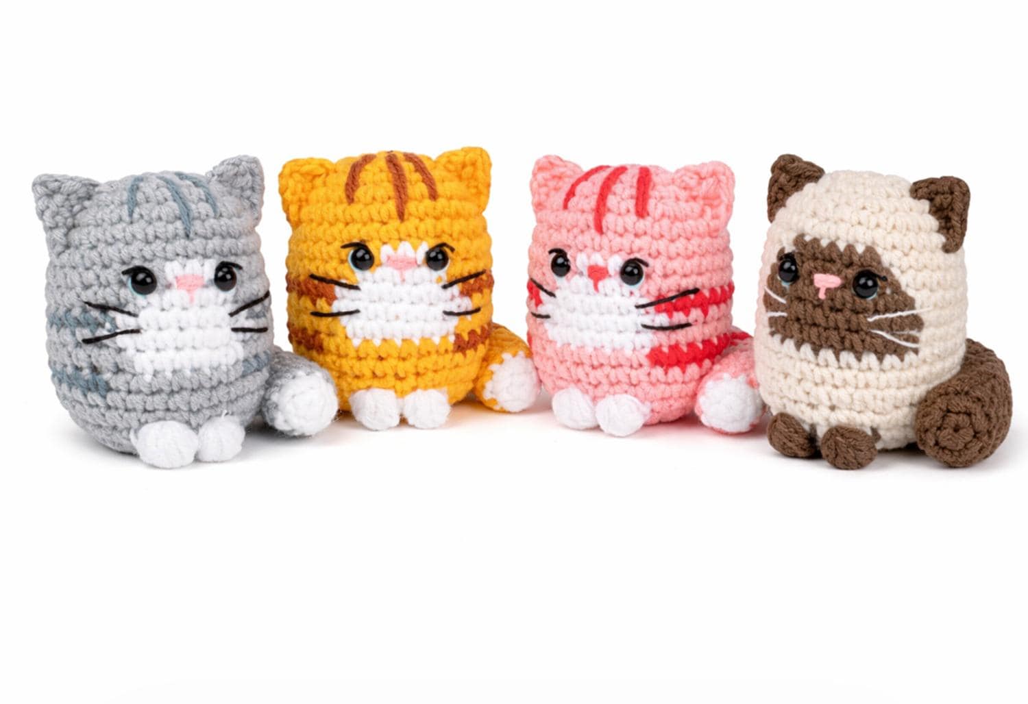40 DIY Yarn Crafts For Kids 26 Crochet Cat Kit for Beginners - 4 Pack Amigurumi DIY Starter Kit…