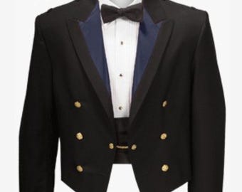 アメリカ海軍将校制服ジャケット：白綿ミリタリーコート（1941-47年