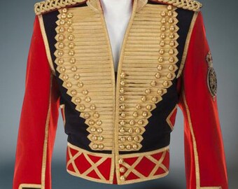 Man's fashion jacket mickey Arthur Military Officer Jacket With Gold Braiding