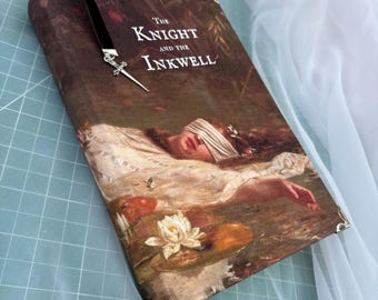 The Knight and the Inkwell handmade journal / classic art journal / fantasy notebook