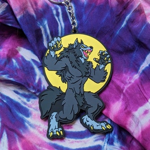 Fullmoon Eddie Werewolf PVC Keychain