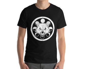 Moon Phases Werewolf (Black) Unisex t-shirt