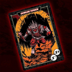 ゴブリントークン　goblin token 3枚セット MTG {Goblin Token} // {Treasure Token} - Commander Masters
