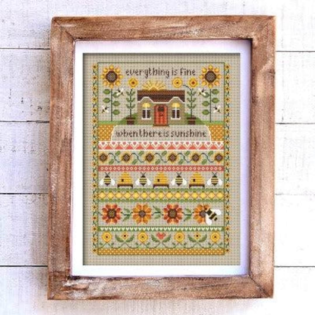 Sunflower Cottage Cross Stitch Pattern by Little Dove Designs - Etsy