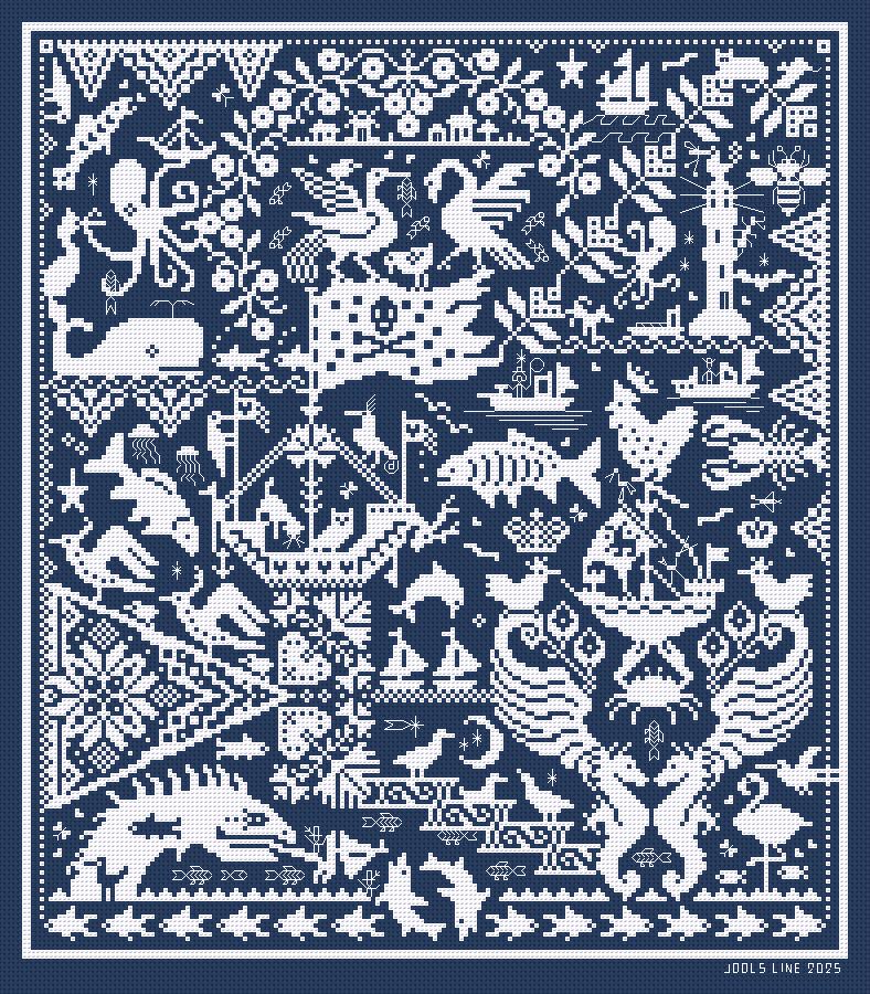 Long Dog Sampler - Etsy