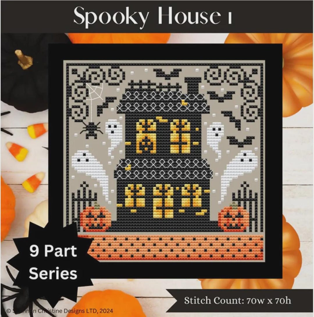 Spooky House 1 Cross Stitch Pattern by Shannon Christine - Etsy