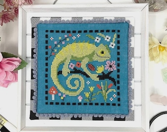 Schema per punto croce Karma Chameleon di Tiny Modernist