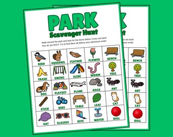 Park Scavenger Hunt for Kids | Outdoor Adventure Printable Game