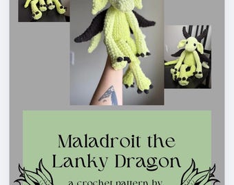 Maladroit de slungelige draak (haakpatroon)