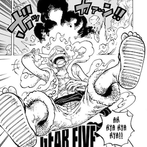 One Piece Luffy Five Gear SVG