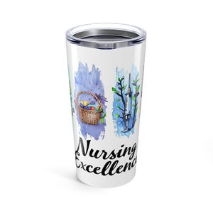 Nursing Excellence Tumbler 20oz - Insulated Travel Mug for Nurses, Gift for Healthcare Workers, Nurse Appreciation, Nursing School [...]