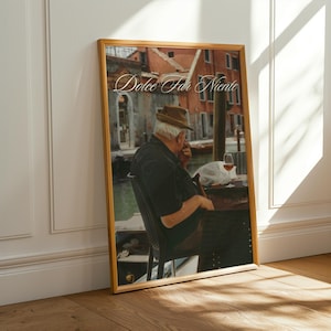 Dolce Far Niente - Digital Download File - Italian Wall Art