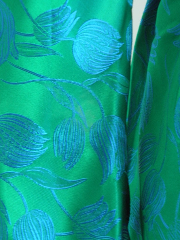 1950's Vintage Emerald Green Wiggle Cocktail Dress M | Etsy