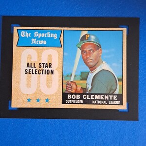 1968年スポーティングニュースオールスターセレクションベースボールカード ロベルト・クレメンテ 374 ピッツバーグ・パイレーツ