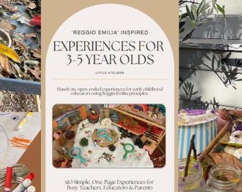 Expériences inspirées de Reggio d'Émilie pour les 3-5 ans - Ebook à téléchargement immédiat