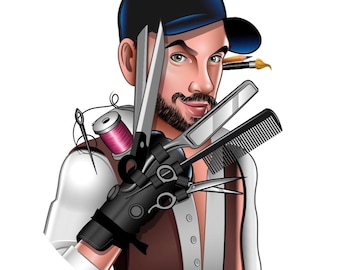 Peluca de Rey del Pop para Ben