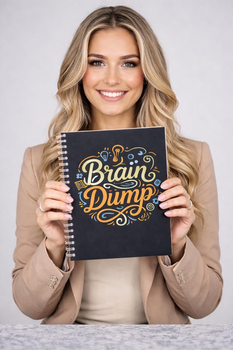 Brain Dump Spiral Notebook Idea Journal Brainstorm Notes Thought ...
