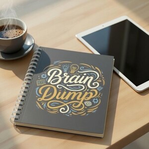 Brain Dump Spiral Notebook Idea Journal Brainstorm Notes Thought ...