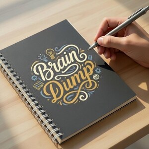 Brain Dump Spiral Notebook Idea Journal Brainstorm Notes Thought ...