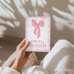 Cartes jalons bébé fille | Ensemble imprimé | 12 accessoires photo mensuels | Souvenir de première année | Du nouveau-né à 1 an | Cadeau baby shower | La Françoise