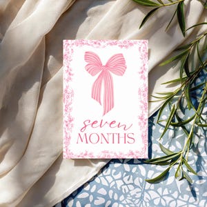 Cartes jalons bébé fille | Ensemble imprimé | 12 accessoires photo mensuels | Souvenir de première année | Du nouveau-né à 1 an | Cadeau baby shower | La Françoise
