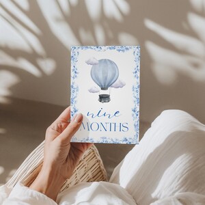 12 cartes jalons bébé garçon | Ensemble imprimé | Accessoires photo mensuels | Souvenir de première année | Nouveau-né à 1 an | Cadeau baby shower | Le Henri