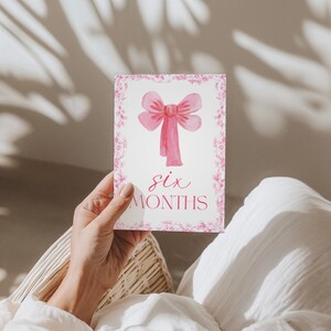 Cartes jalons bébé fille | Ensemble imprimé | 12 accessoires photo mensuels | Souvenir de première année | Du nouveau-né à 1 an | Cadeau baby shower | La Françoise