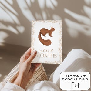 Cartes bébé étape importante | Téléchargement numérique | Imprimable | 12 accessoires photo mensuels | Souvenir de première année | Cadeau baby shower | Le tremble