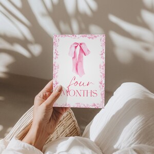 Cartes jalons bébé fille | Ensemble imprimé | 12 accessoires photo mensuels | Souvenir de première année | Du nouveau-né à 1 an | Cadeau baby shower | La Françoise