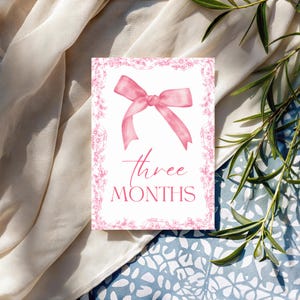 Cartes jalons bébé fille | Ensemble imprimé | 12 accessoires photo mensuels | Souvenir de première année | Du nouveau-né à 1 an | Cadeau baby shower | La Françoise
