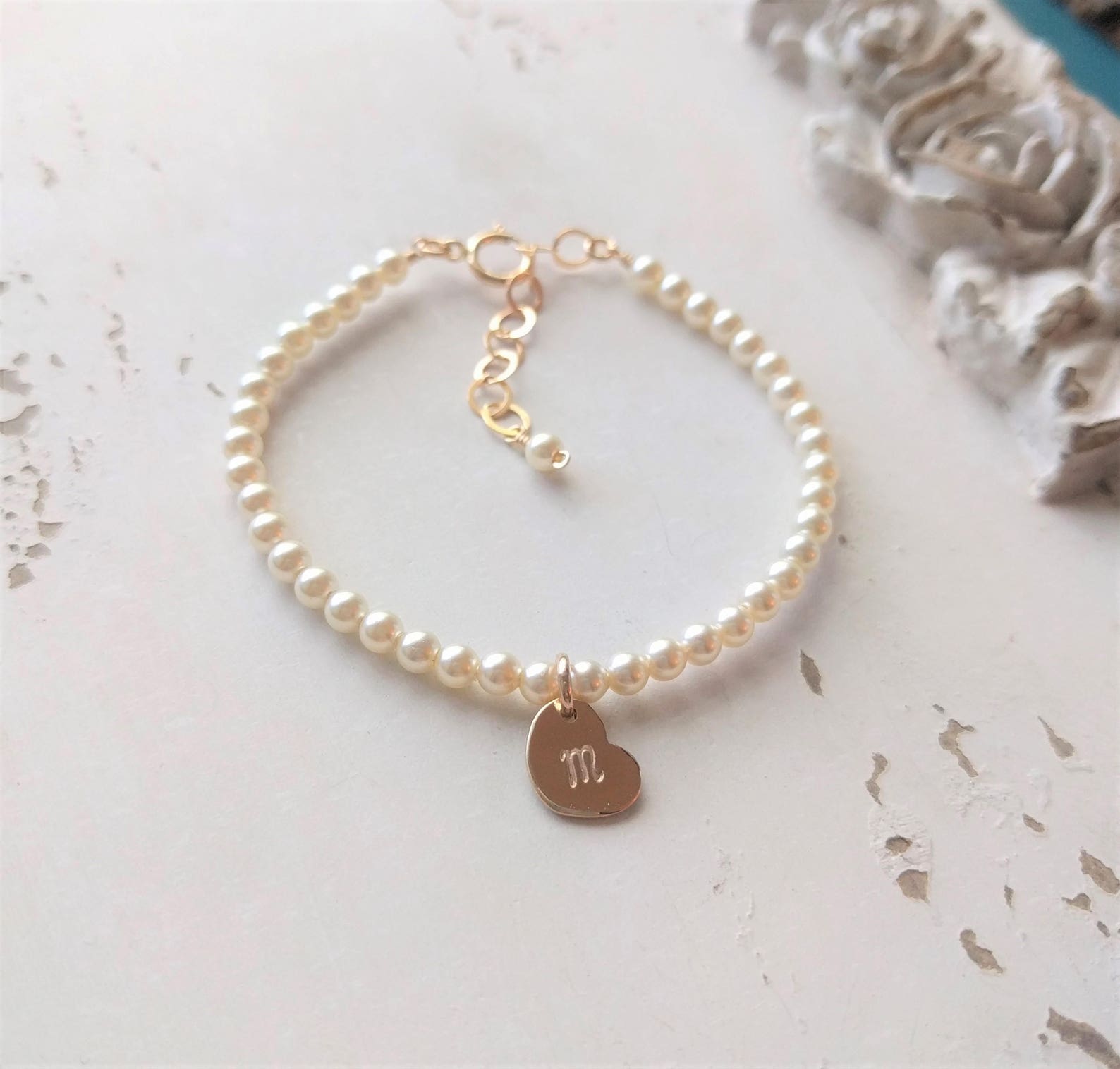 Flower Girl Pearl Bracelet Gift for Flower Girls Etsy